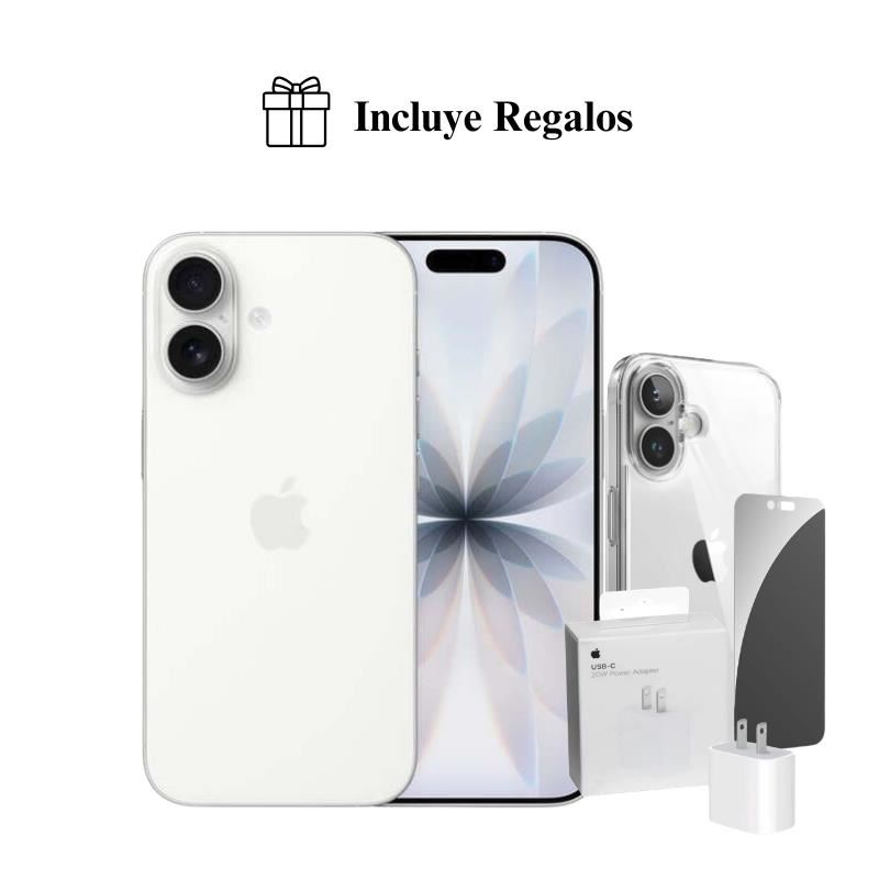 iPhone 17 Apple Intelligence 256GB (eSIM) - Blanco + Combo de Regalo