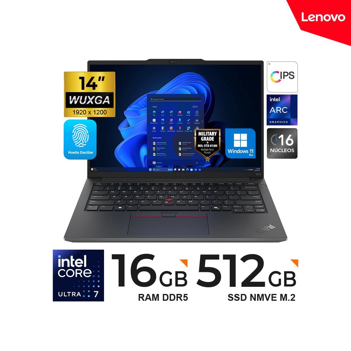 Laptop Lenovo ThinkPad E14 Gen6Ultra7 155H 16GB 512GB W11Pro