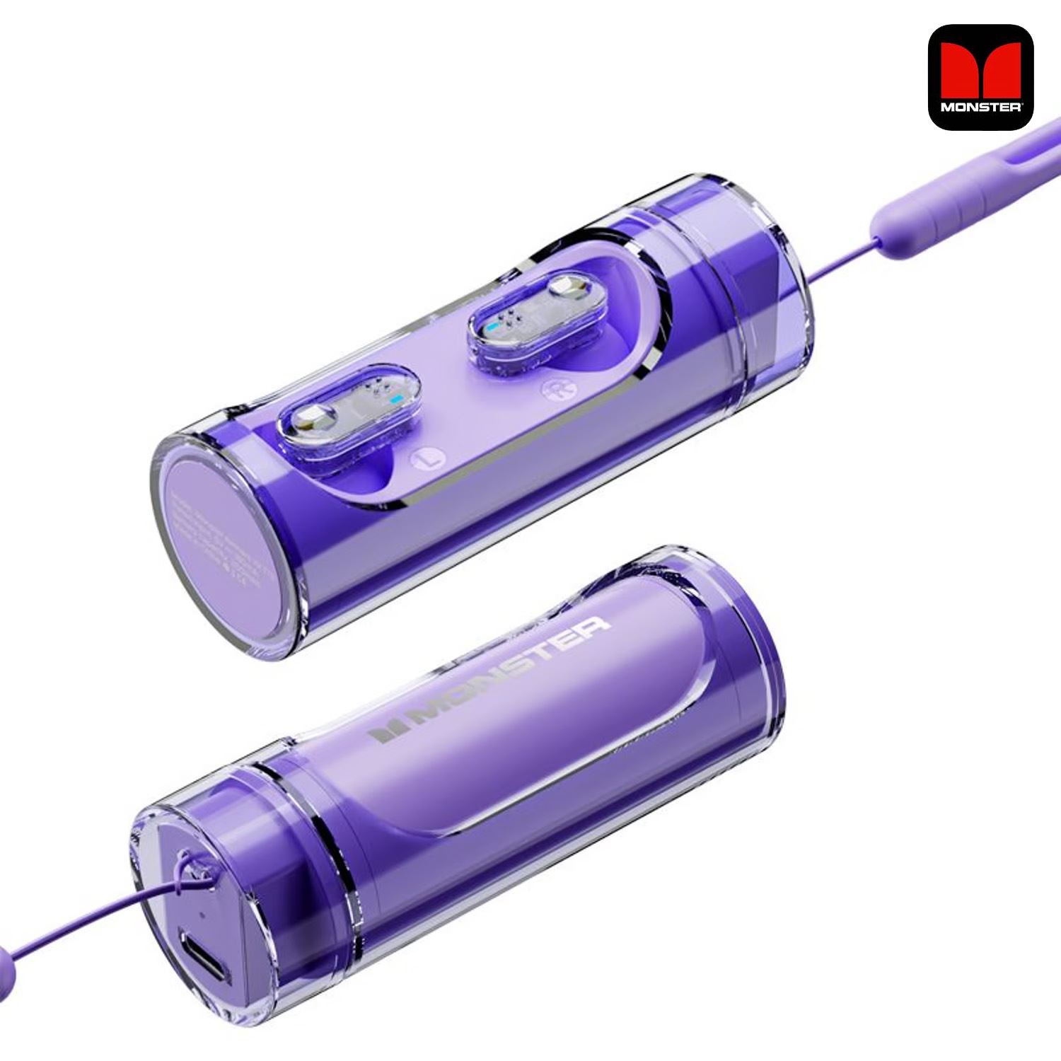 Audífonos inalámbricos Monster Airmars XKT13 Violeta Bluetooth 5.3