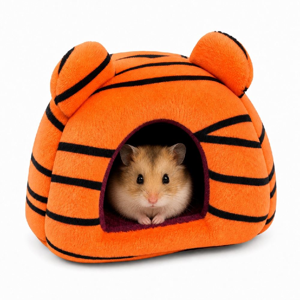 Cama Tipo Cueva Para Hamster Diseño Temático Tiger