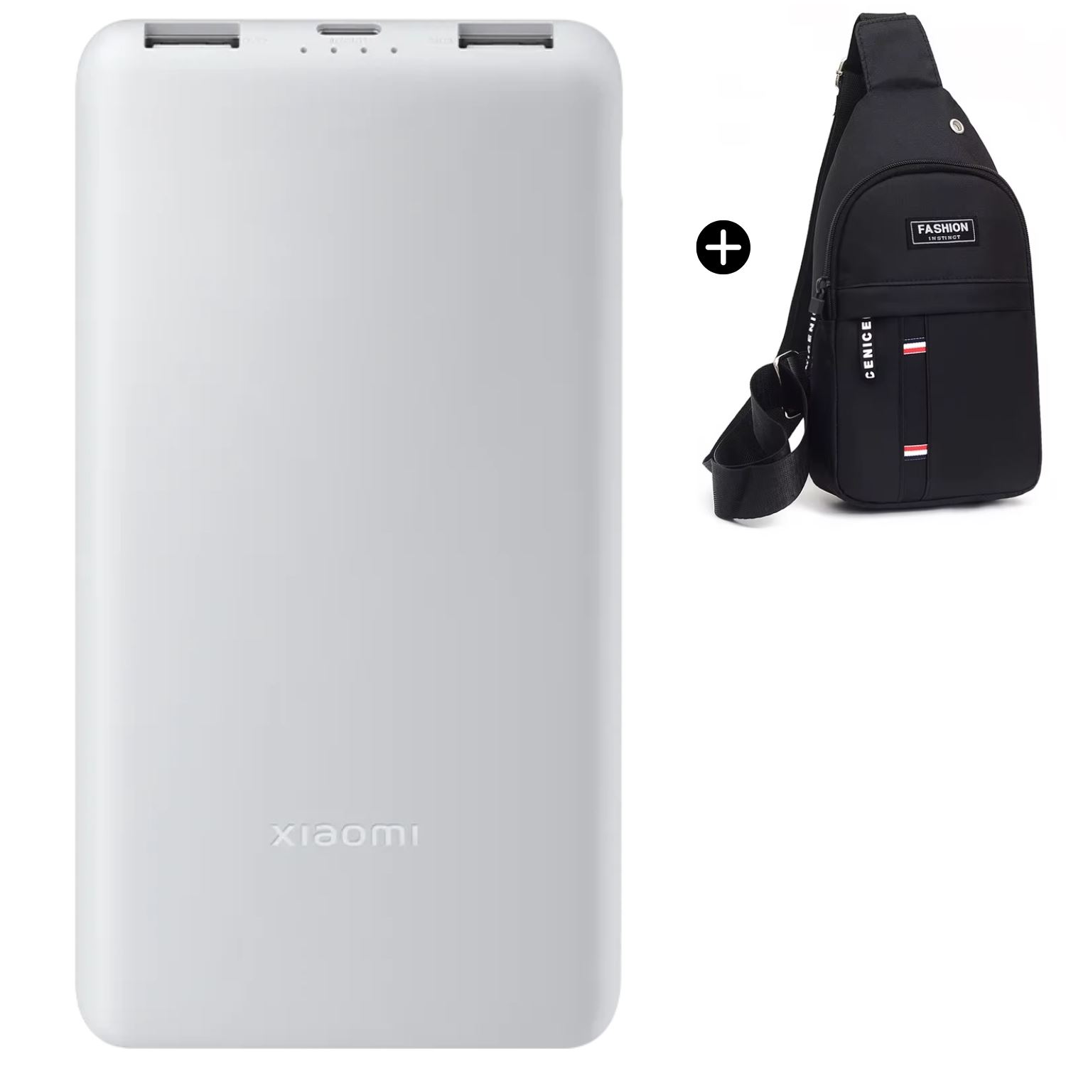 Power Bank Xiaomi 10000 mah 22.5W Lite Blanco + Morral multiusos de regalo