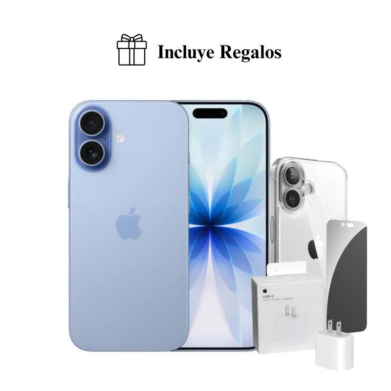 iPhone 17 Apple Intelligence 256GB (eSIM) - Azul + Combo de Regalo