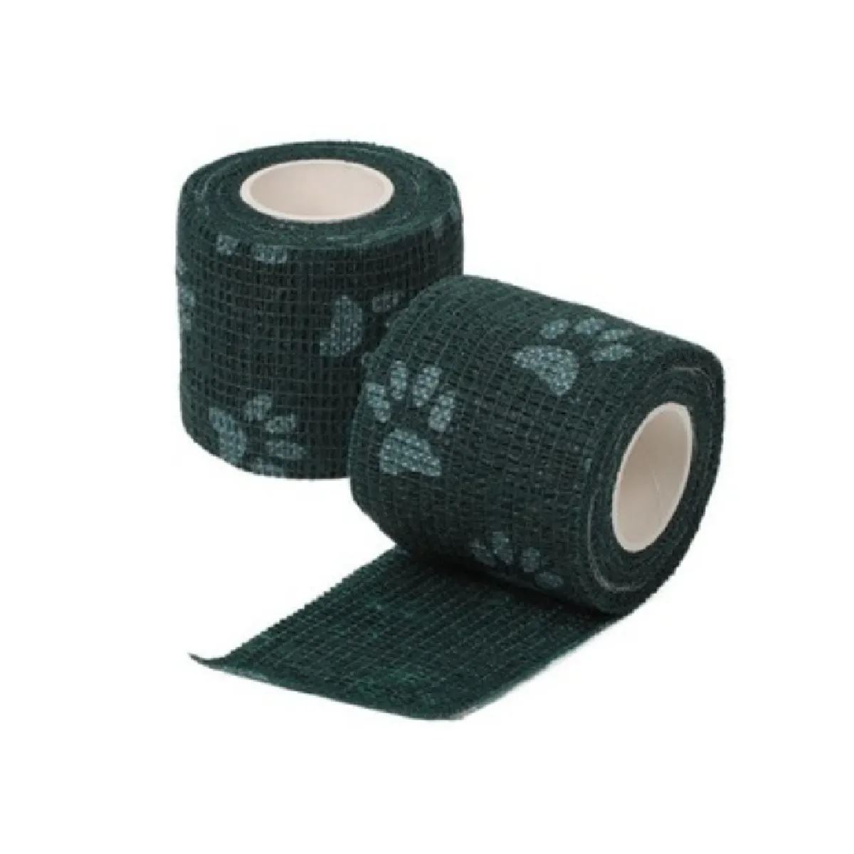 Vendas cohesivas para mascotas para perros y gatos color negro para uso veterinario