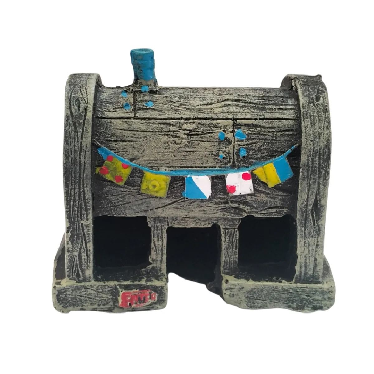 Adorno decorativo para peceras y acuarios en resina Crustáceo Cascarudo