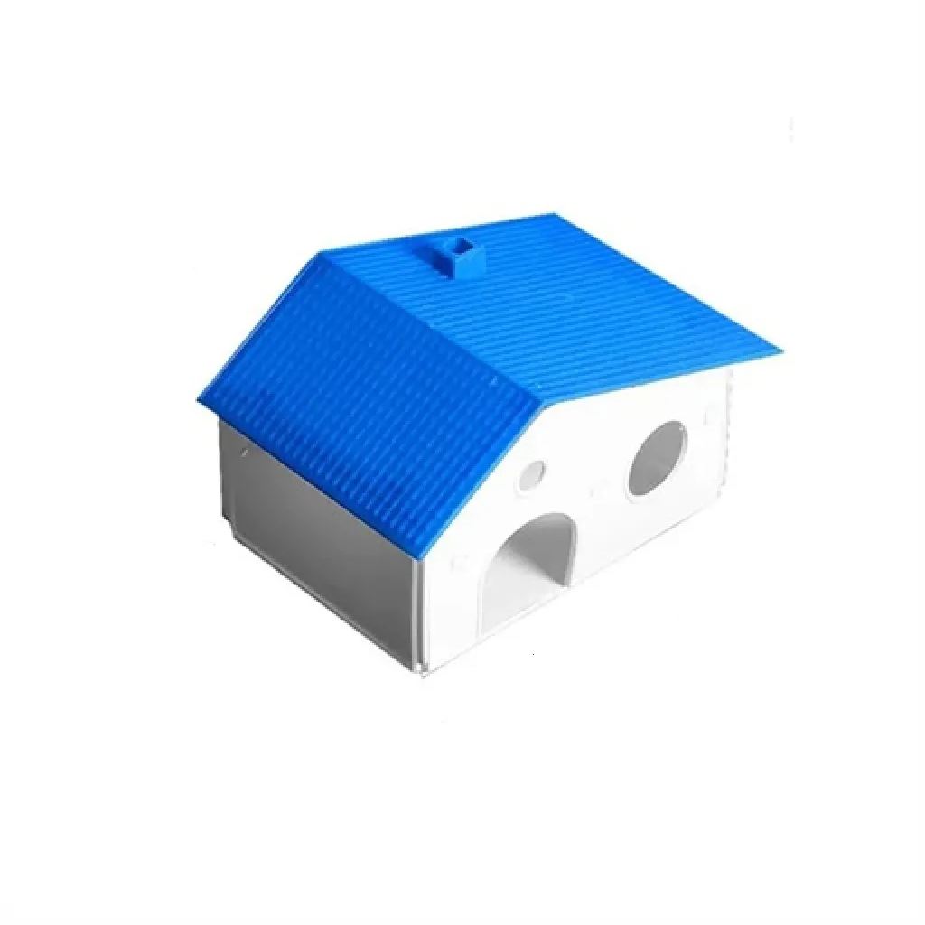 Casa Para Hamster De Plástico Para Jaula Azul – Refugio Cómodo Y Seguro