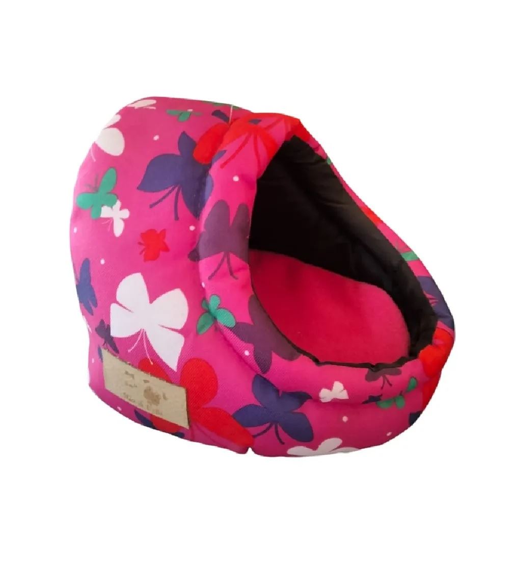 Casa Tipo Cueva Abrigadora Para Conejos y Hamster Color Fucsia