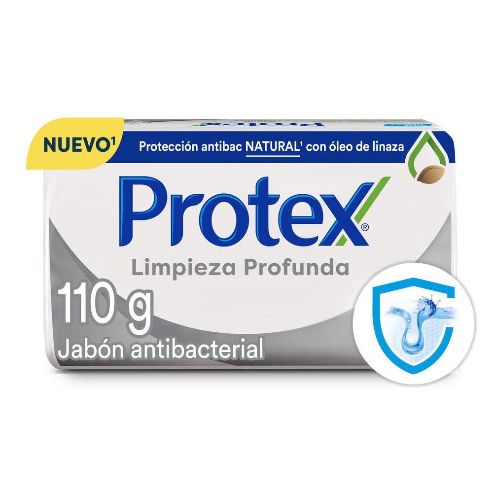 Jabón Antibacterial Protex Limpieza Profunda Barra 110g