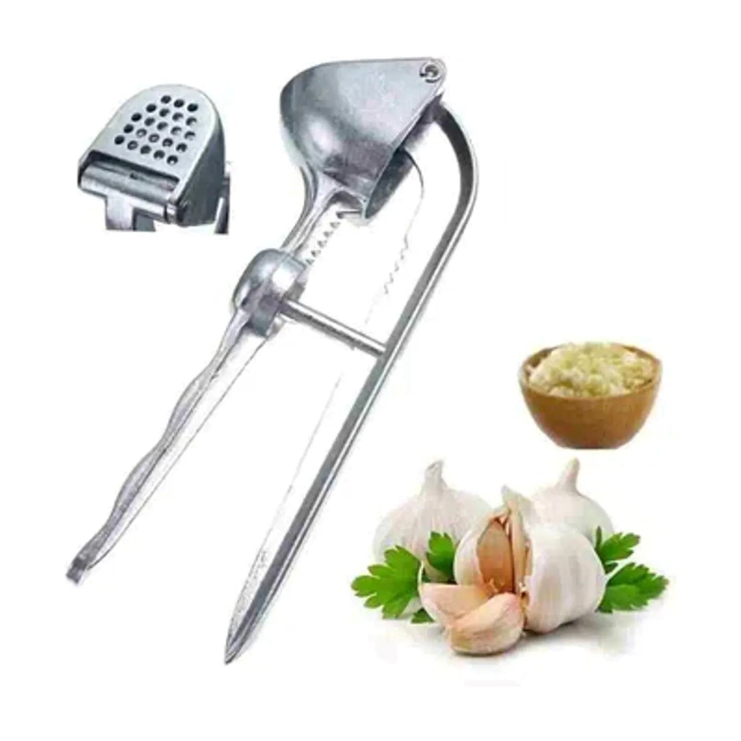 Prensador Triturador de Ajo Manual con Mango