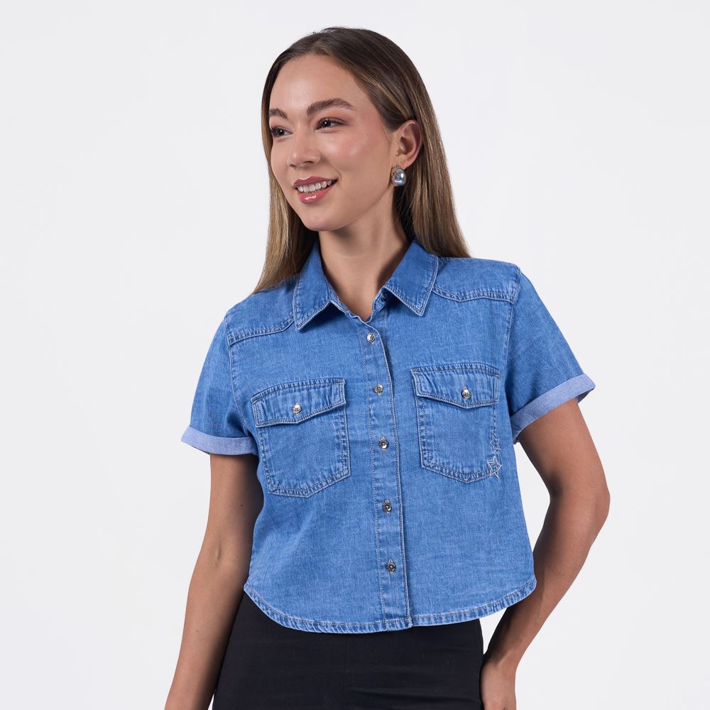 BLUSA MACHINE MUJER - SABRI DENIM