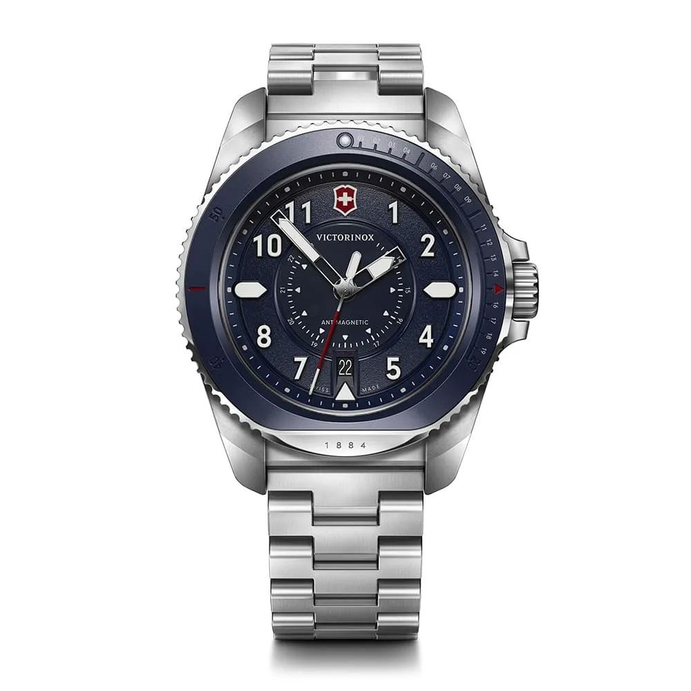Reloj Journey 1884 dial azul, correa acero inox, Victorinox