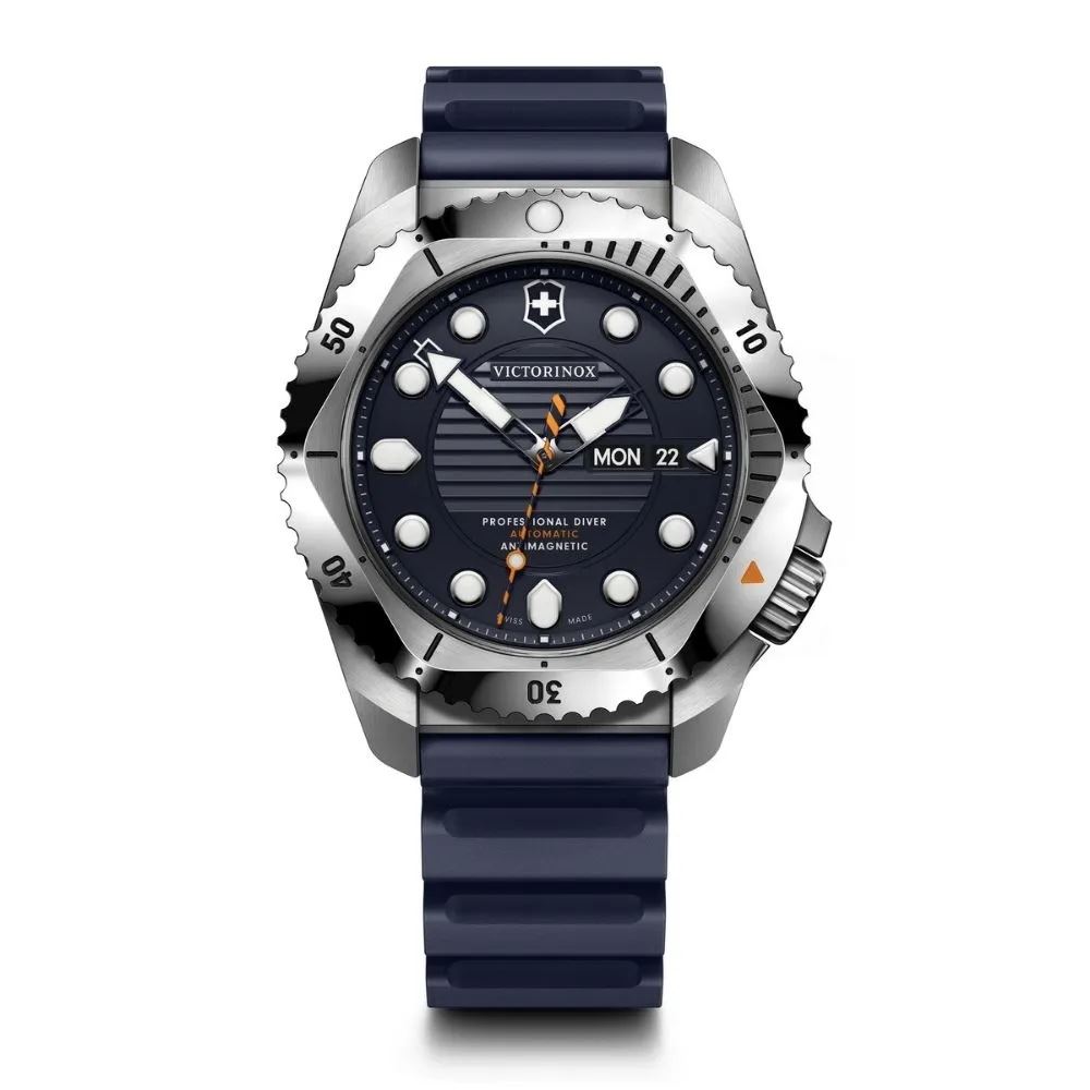 Reloj Blue automático Dive Pro, correa de caucho, Victorinox