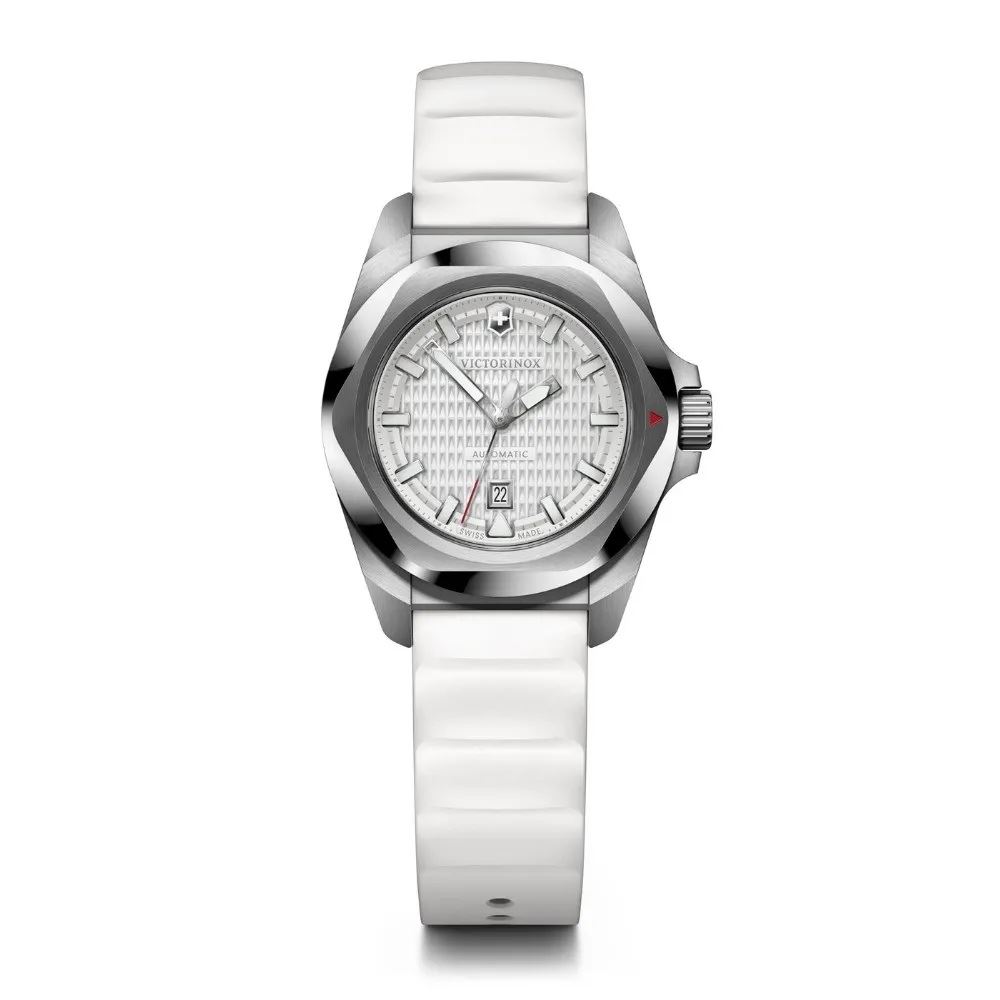 Reloj I.N.O.X. Small Automático, correa de caucho blanco, dial blanco, Victorinox