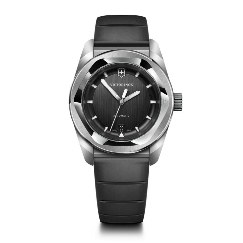 Reloj Concept One Automático 39 Correa de Caucho Negro Dial Negro Victorinox