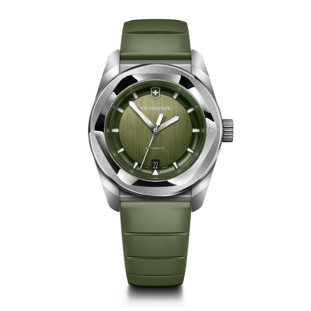 Reloj Concept One Automático 39 Correa de Caucho Verde Dial verde Victorinox