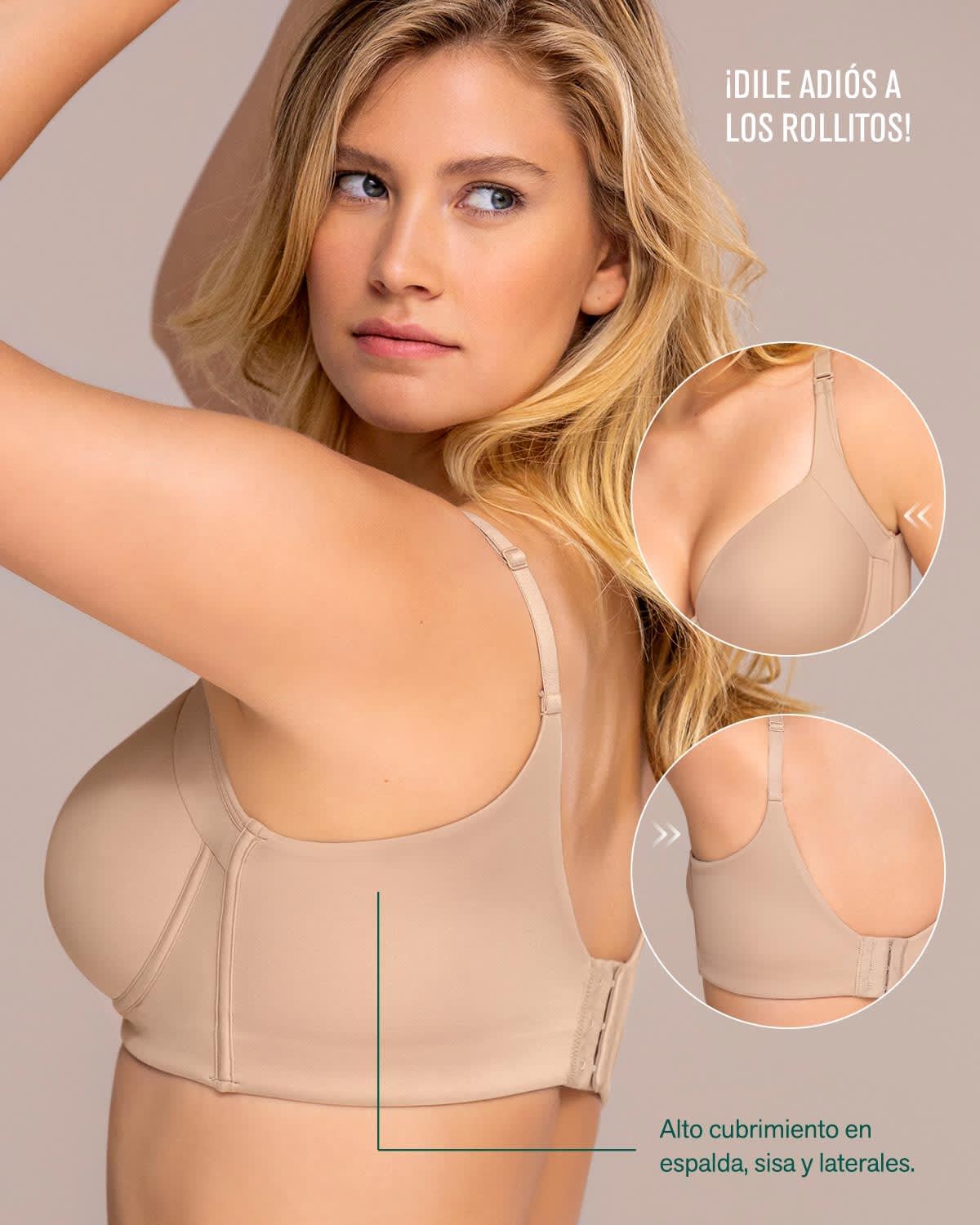 Cover bra: Brasier de Realce Suave y Cubrimiento Alto