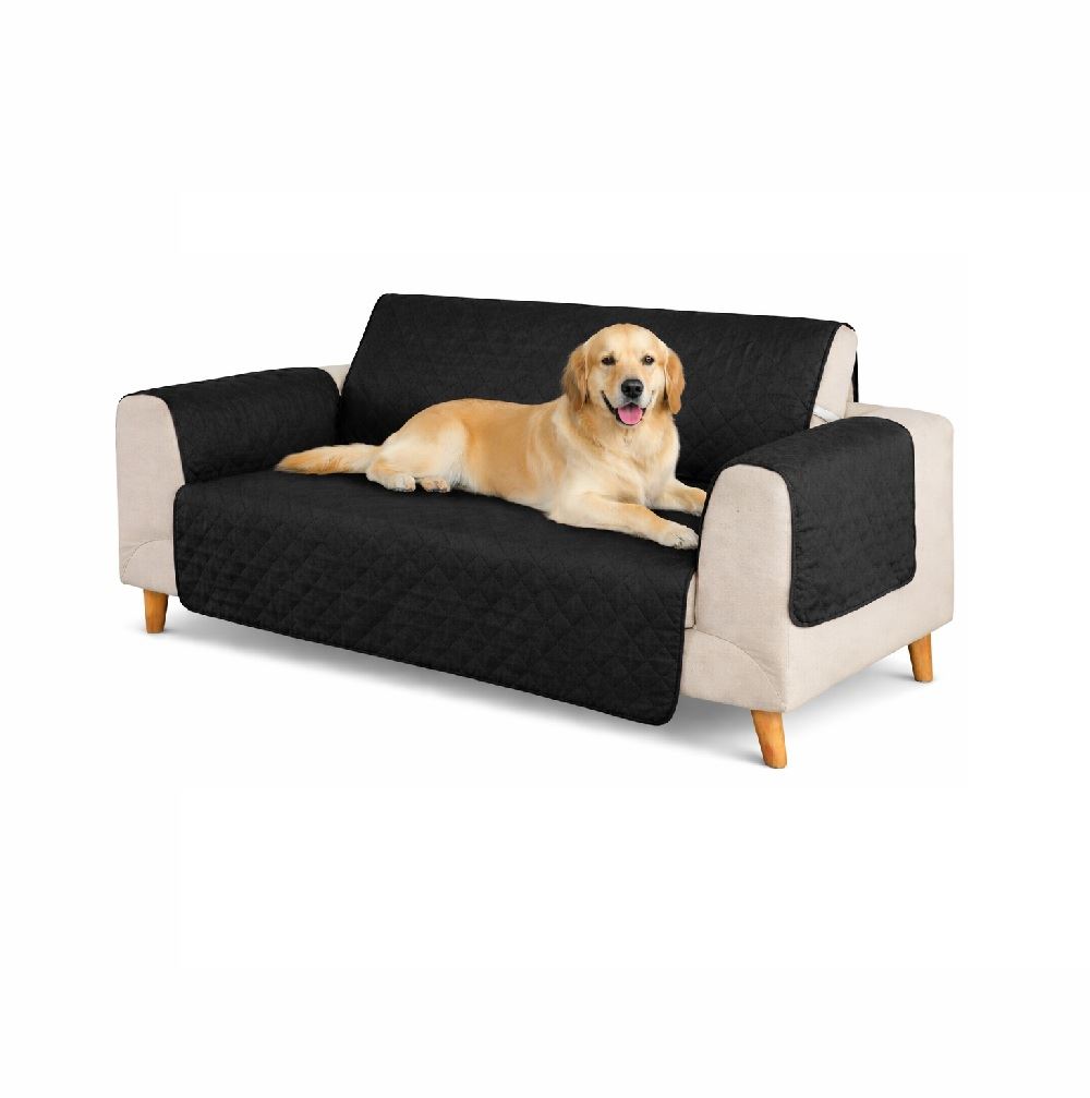 Funda forro para muebles de 3 cuerpos color negro reversible