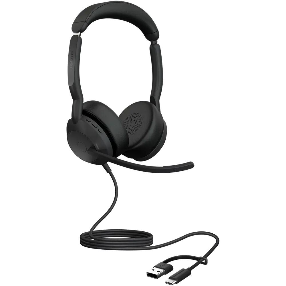 Jabra Auriculares Profesionales Evolve2 50 USB-C/A Bluetooth 5.2 Cancelación de Ruido 25089-989-799