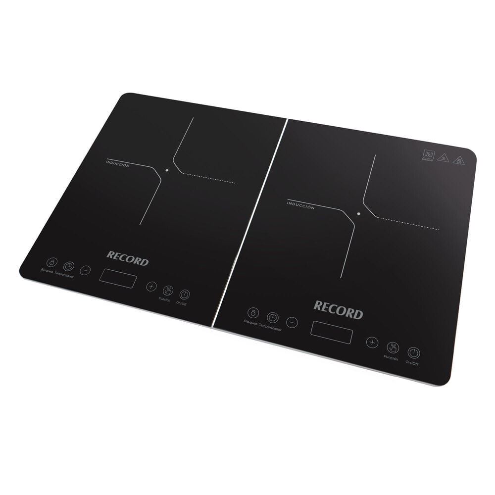 Cocina de Inducción Record 2 Hornillas Eléctrica 2106800008 – Moderna, Segura y Eficiente