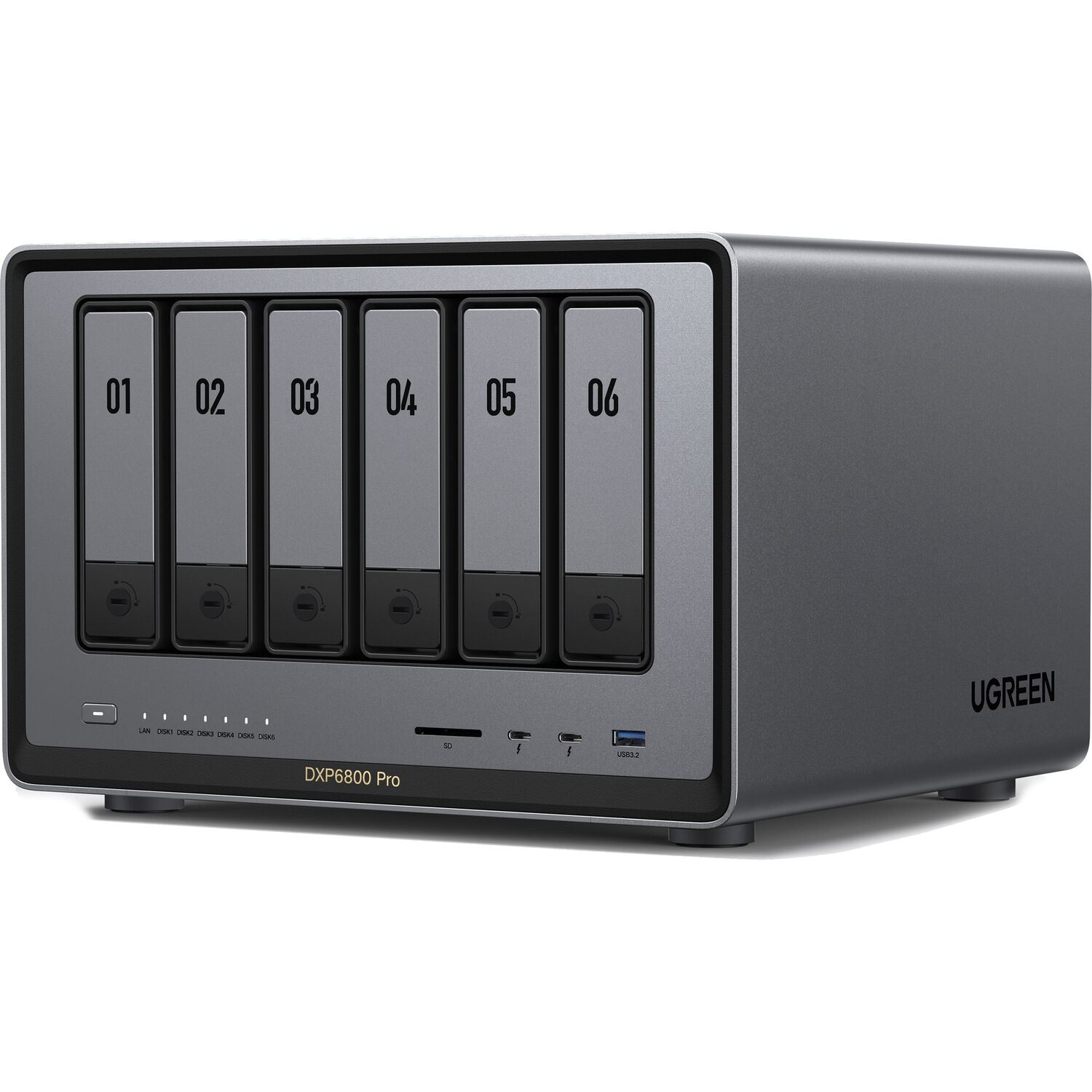 UGREEN NASync DXP6800 Pro 6-Bay NAS Enclosure Thunderbolt 4 HDMI 4K - 25898