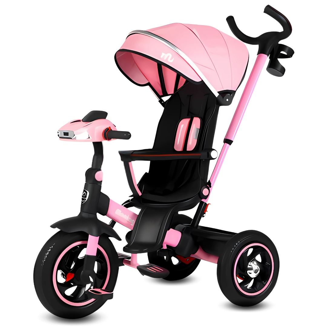Triciclo Guiador Musical 3 en1 «BUMER» Pink