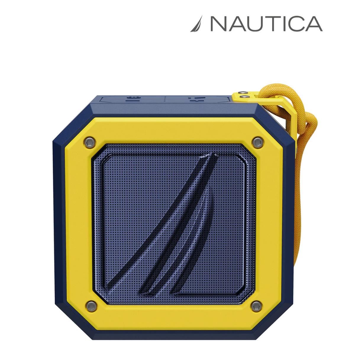 PARLANTE PORTÁTIL BLUETOOTH PARA EXTERIORES NÁUTICA S100 NAVY-AMARIILLO