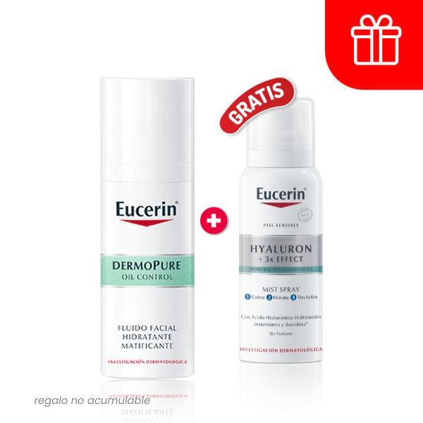 Eucerin Dermopure Fluido Facial Hidratante Matificante - Frasco 50 ML
