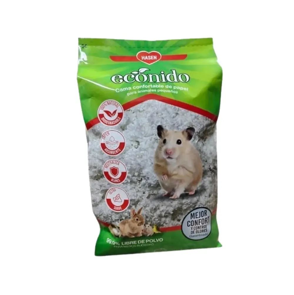 Sustrato de papel premium para hamsters y roedores x 400 grs.
