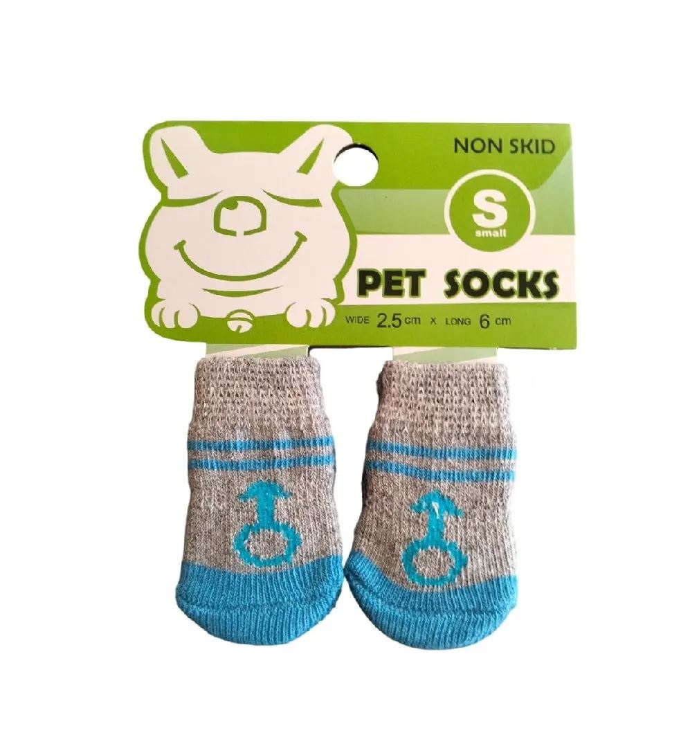 Medias Antideslizantes De Algodón Para Mascotas Perros Y Gatos Talla S