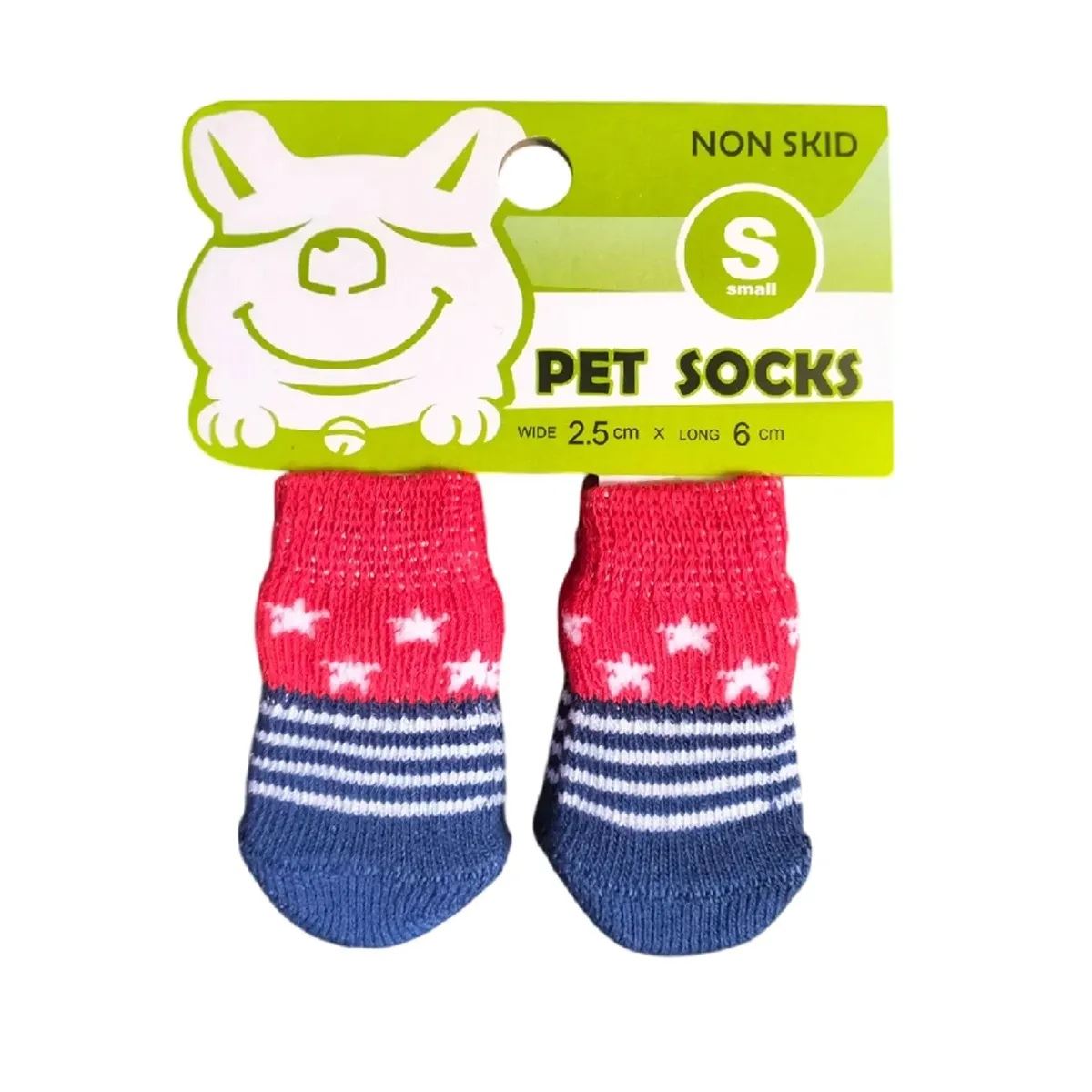 Medias Antideslizantes De Algodón Para Mascotas Perros Y Gatos Talla S
