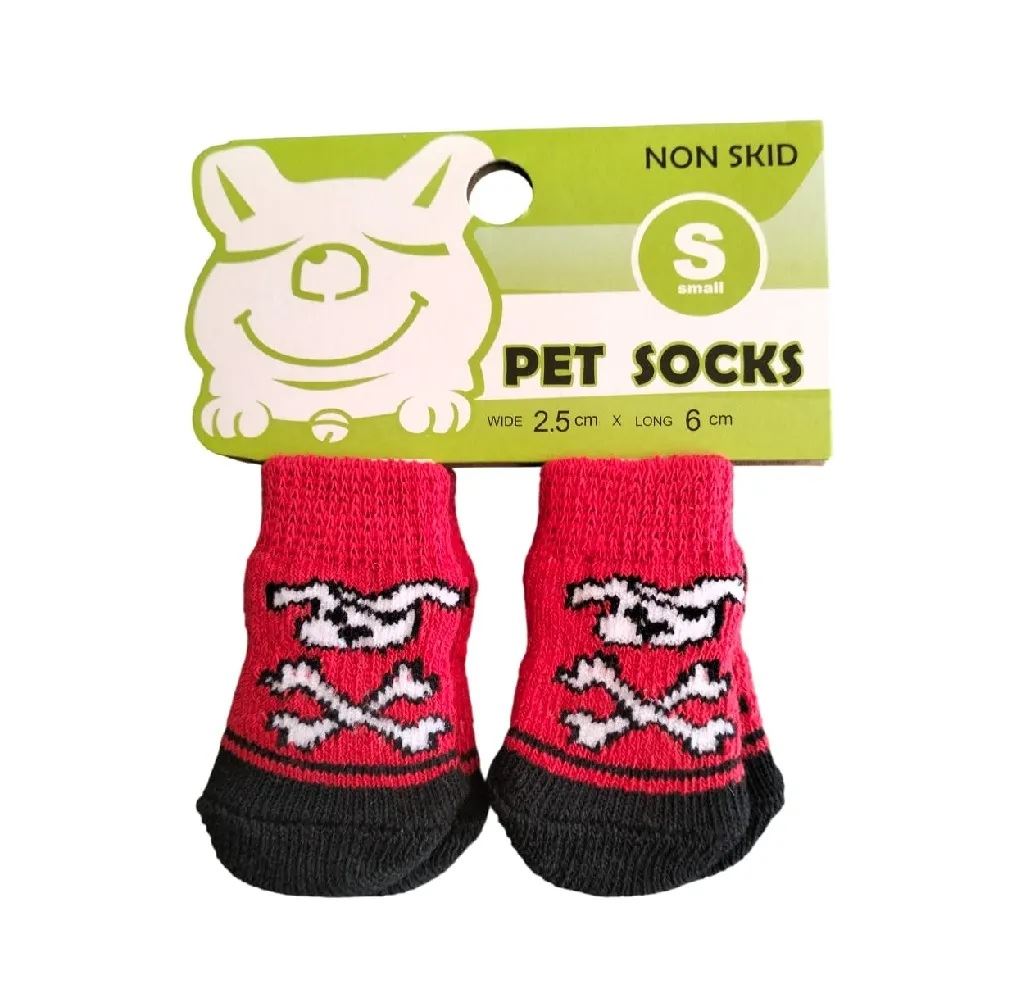 Medias Antideslizantes De Algodón Para Mascotas Perros Y Gatos Talla S