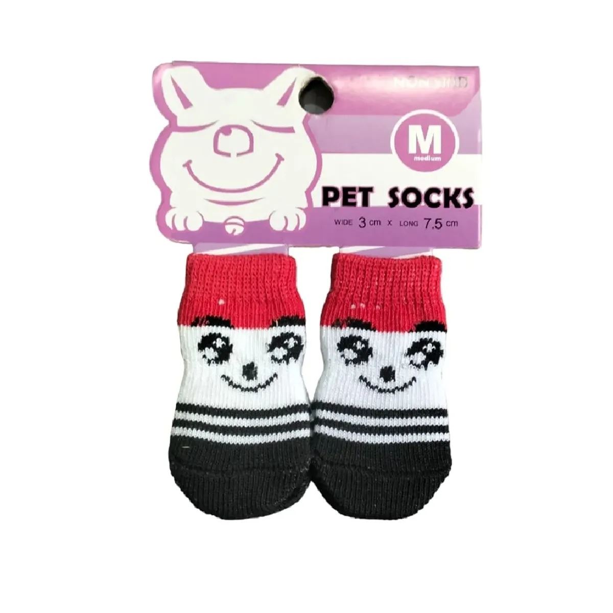 Medias Antideslizantes De Algodón Para Mascotas Perros Y Gatos Talla M
