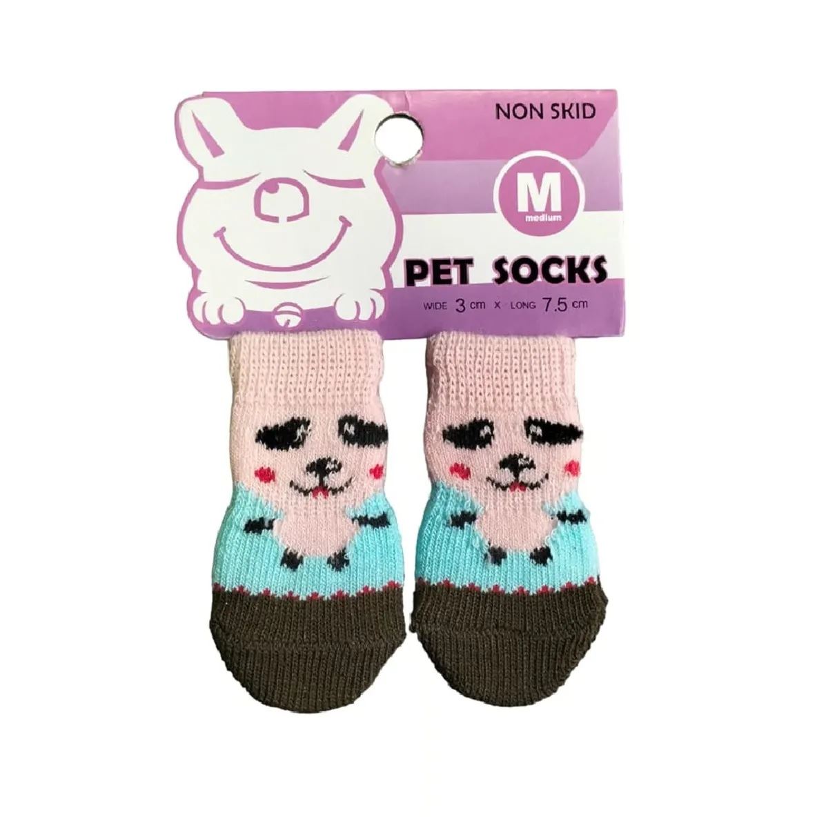 Medias Antideslizantes De Algodón Para Mascotas Perros Y Gatos Talla M