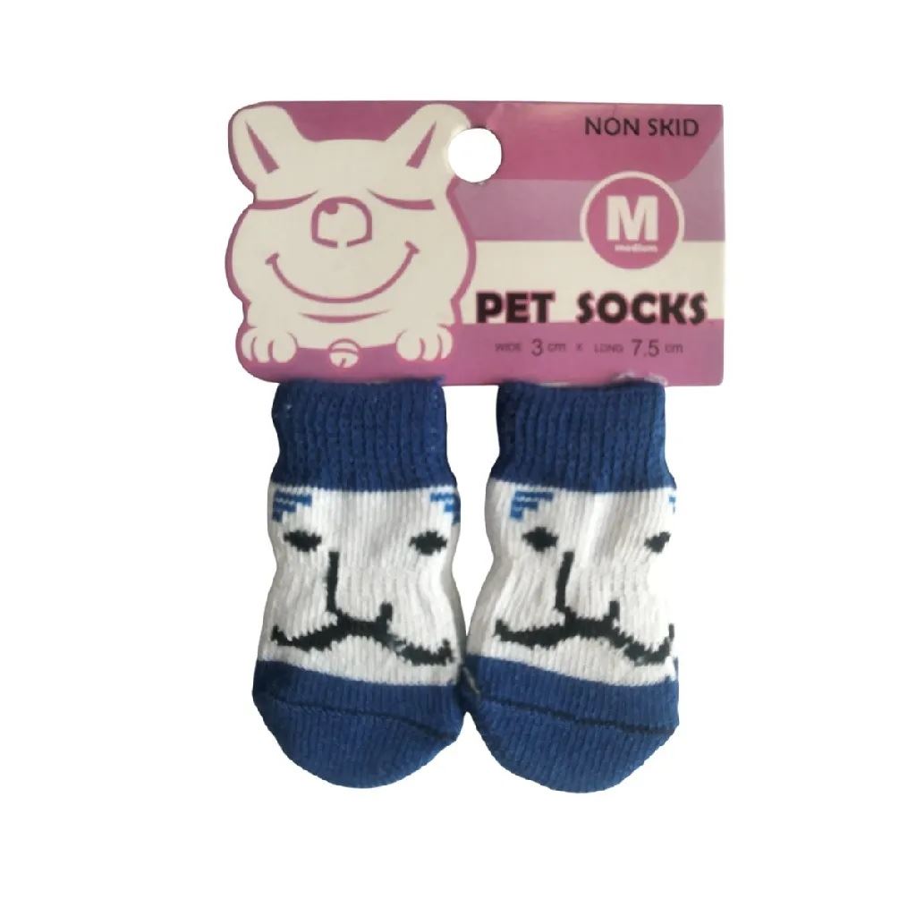 Medias Antideslizantes De Algodón Para Mascotas Perros Y Gatos Talla M
