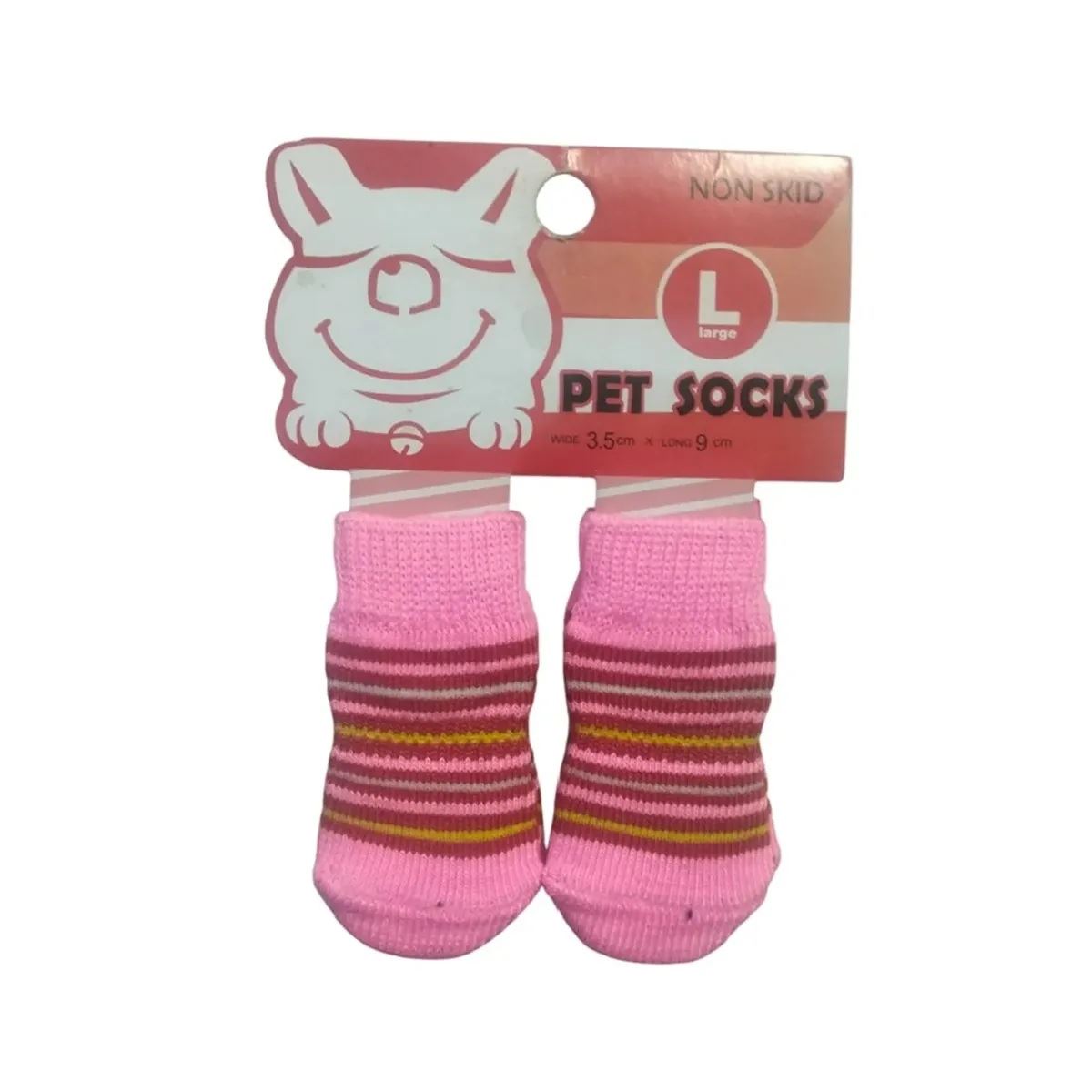 Medias Antideslizantes De Algodón Para Mascotas Perros Y Gatos Talla L