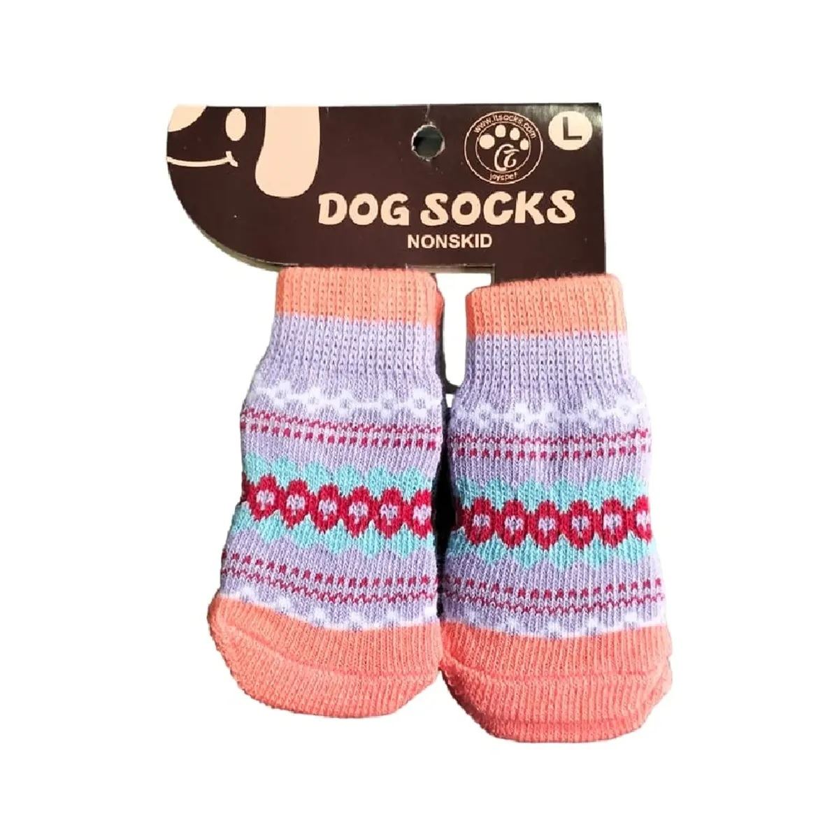 Medias Antideslizantes De Algodón Para Mascotas Perros Y Gatos Talla L
