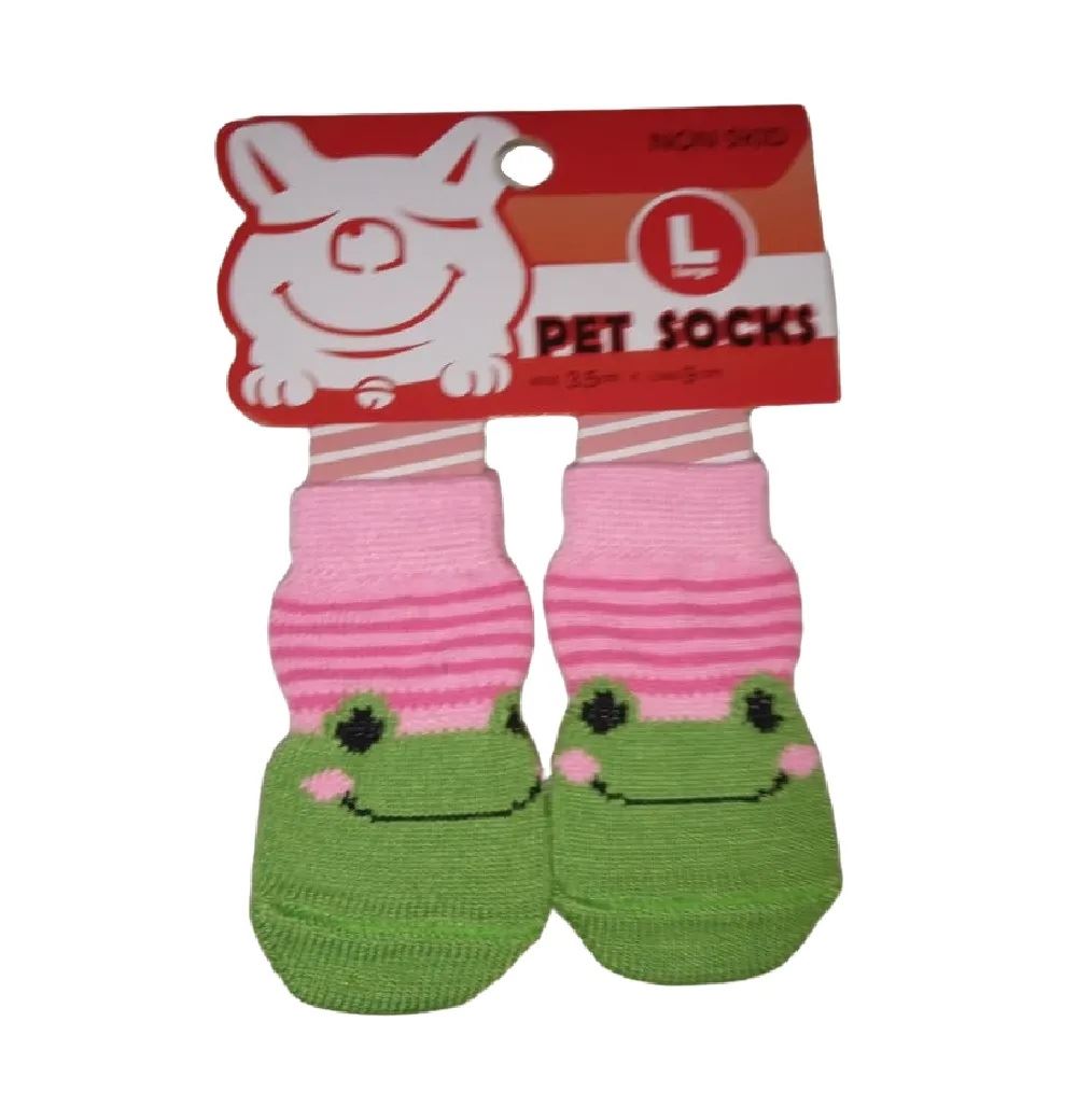 Medias Antideslizantes De Algodón Para Mascotas Perros Y Gatos Talla L