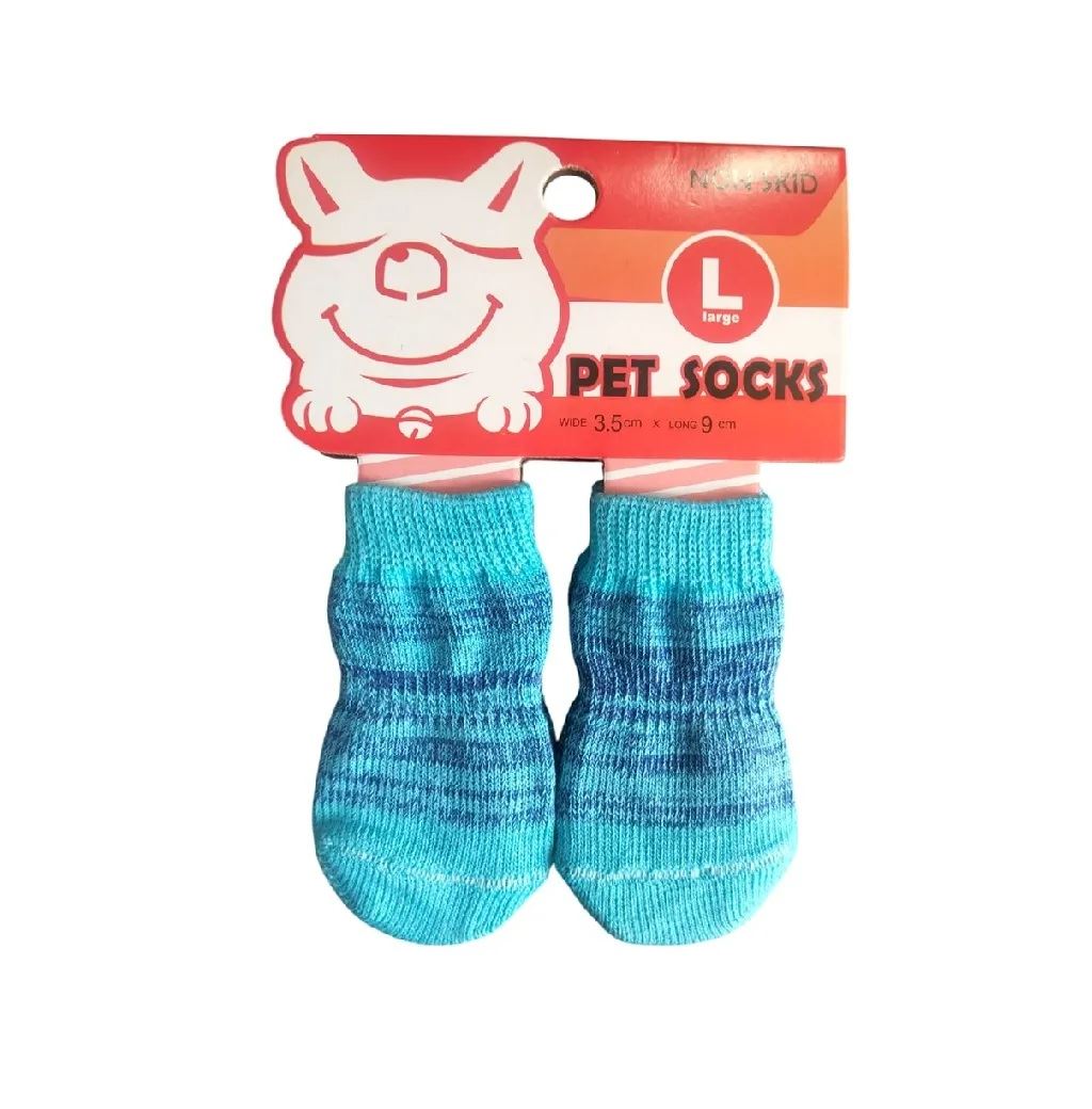 Medias Antideslizantes De Algodón Para Mascotas Perros Y Gatos Talla L