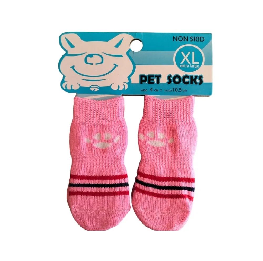 Medias Antideslizantes De Algodón Para Mascotas Perros Y Gatos Talla XL
