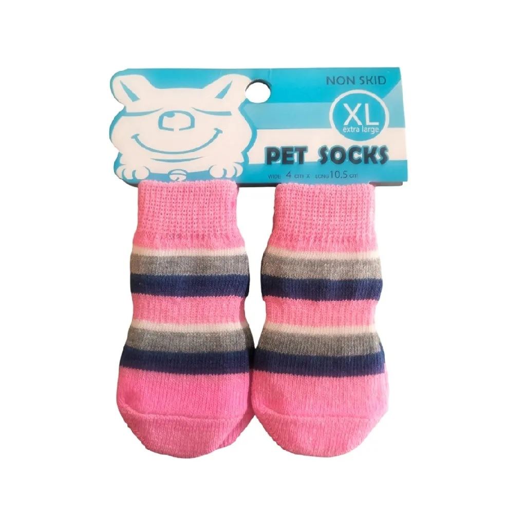 Medias Antideslizantes De Algodón Para Mascotas Perros Y Gatos Talla XL