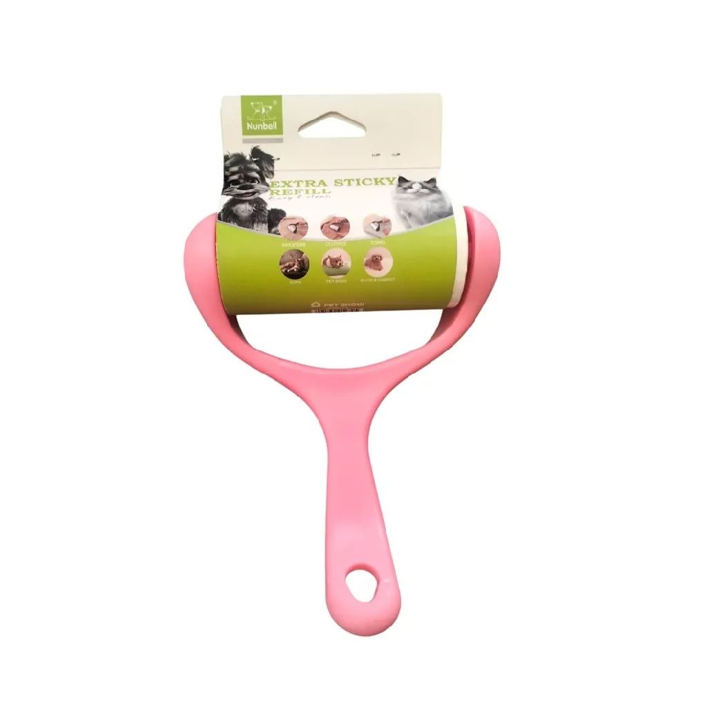 Rodillo quita pelusas para ropa mascota perros y gatos rosa