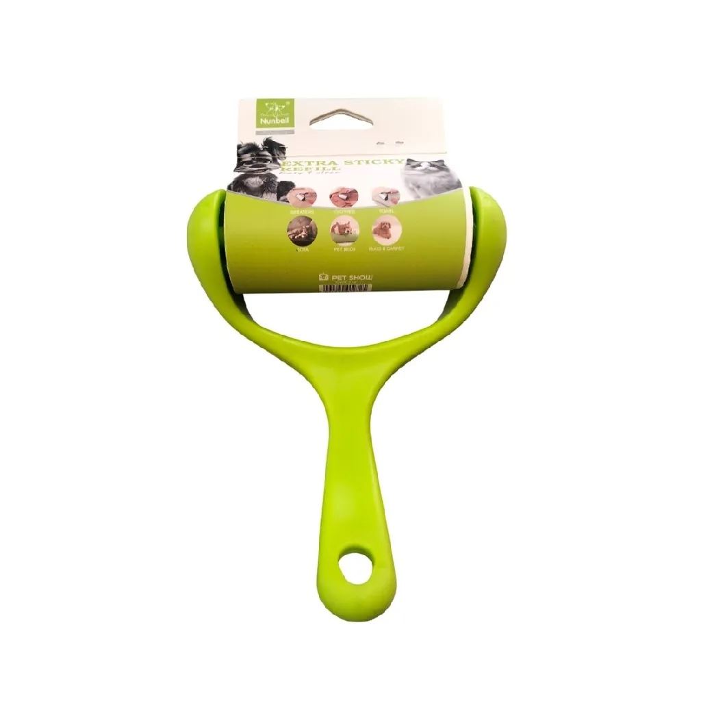 Rodillo quita pelusas para ropa mascota perros y gatos verde