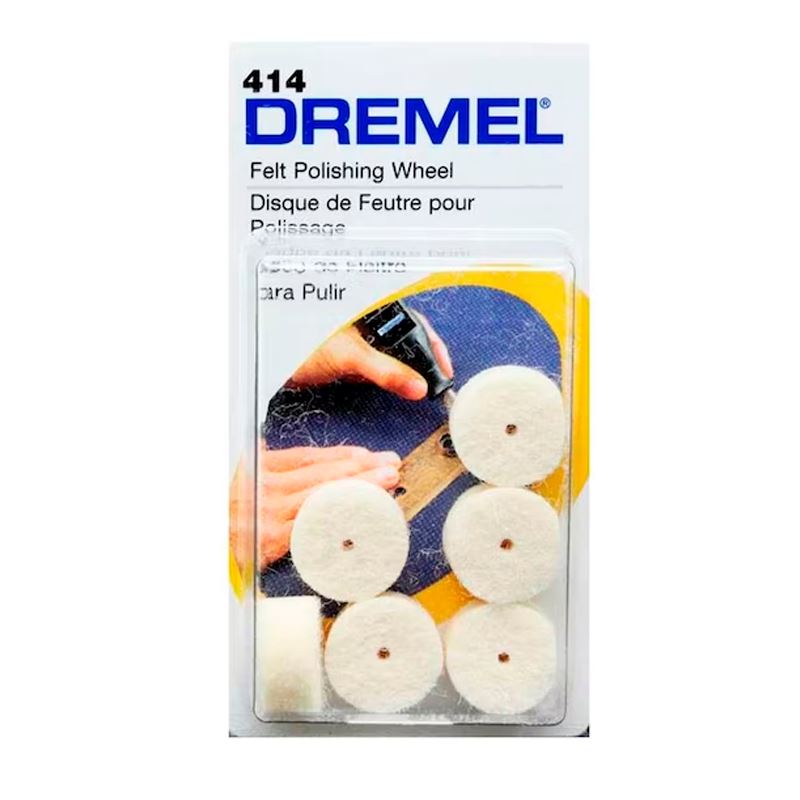 Discos De Fieltro Para Pulir 1/2" Dremel 414