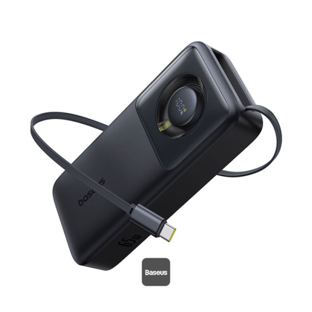 Power Bank Baseus Free2Pull 20,000mAh 65W (Cable Retractil)