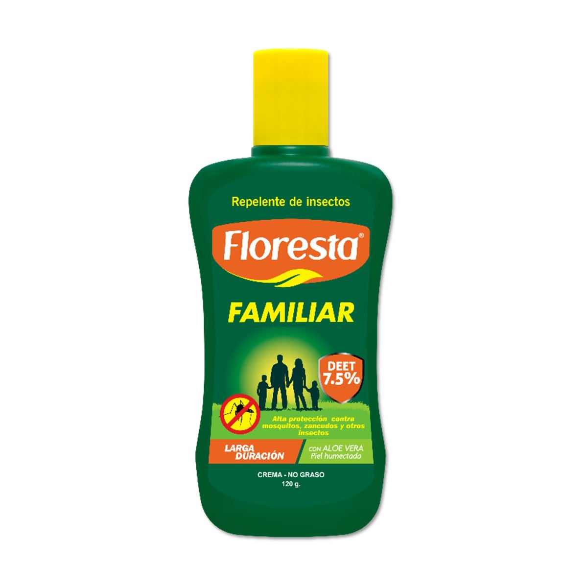 Repelente Floresta Familiar Crema - Frasco 120 G
