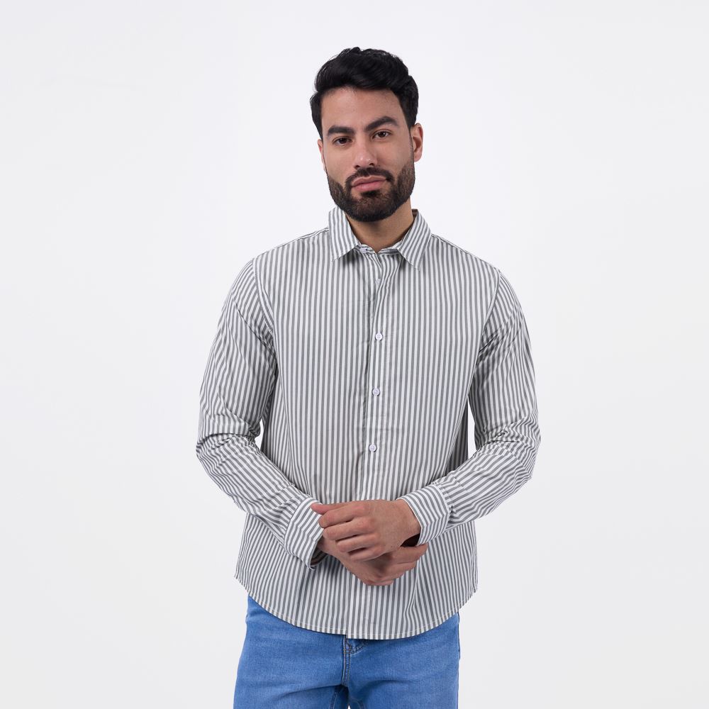 CAMISA ML BRONCO HOMBRE - POP DRON POPELINA