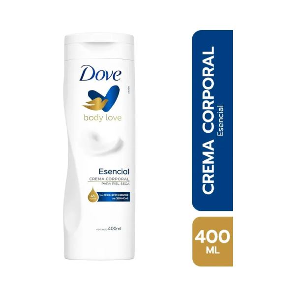 Dove crema corporal Esencial - Frasco 400 Ml