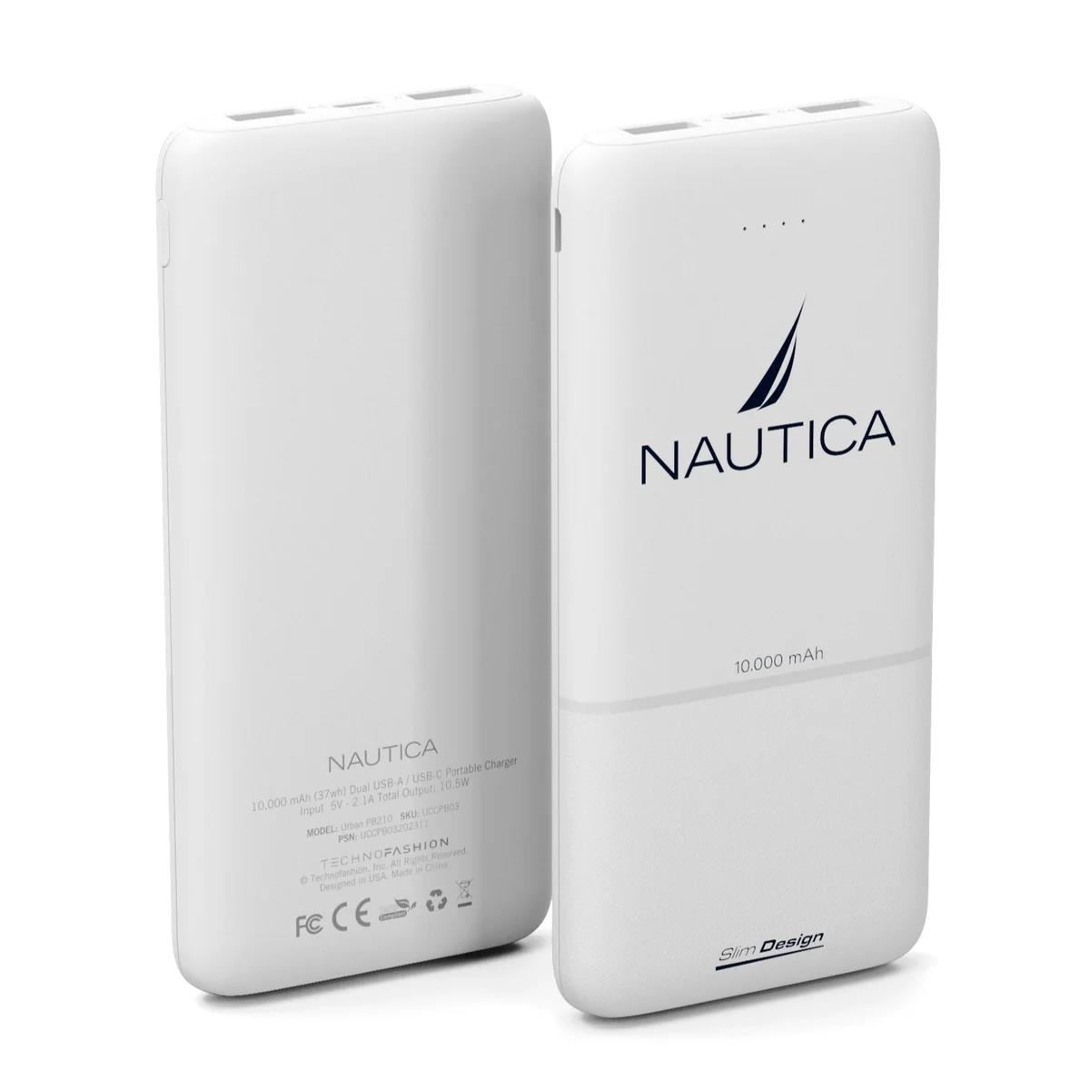 CARGADOR PORTÁTIL NÁUTICA URBAN PB210 BLANCO 10 000 MAH