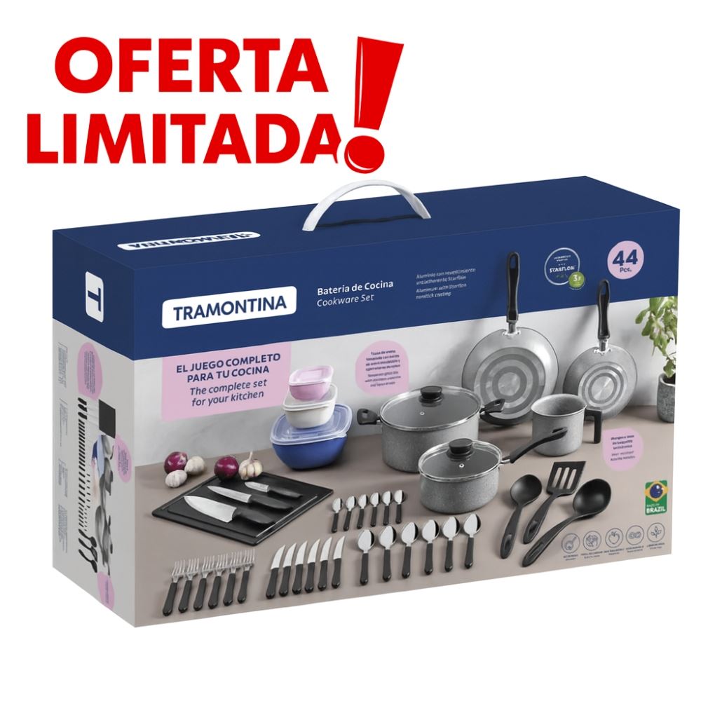 Batería de Cocina de 44 Pz Tramontina - 28399602