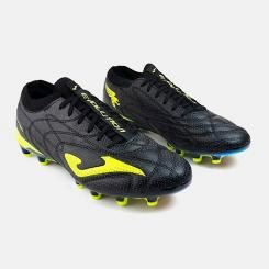 Zapatillas Futbol Evolution Top 2531 FG Negro Amarillo Flúor