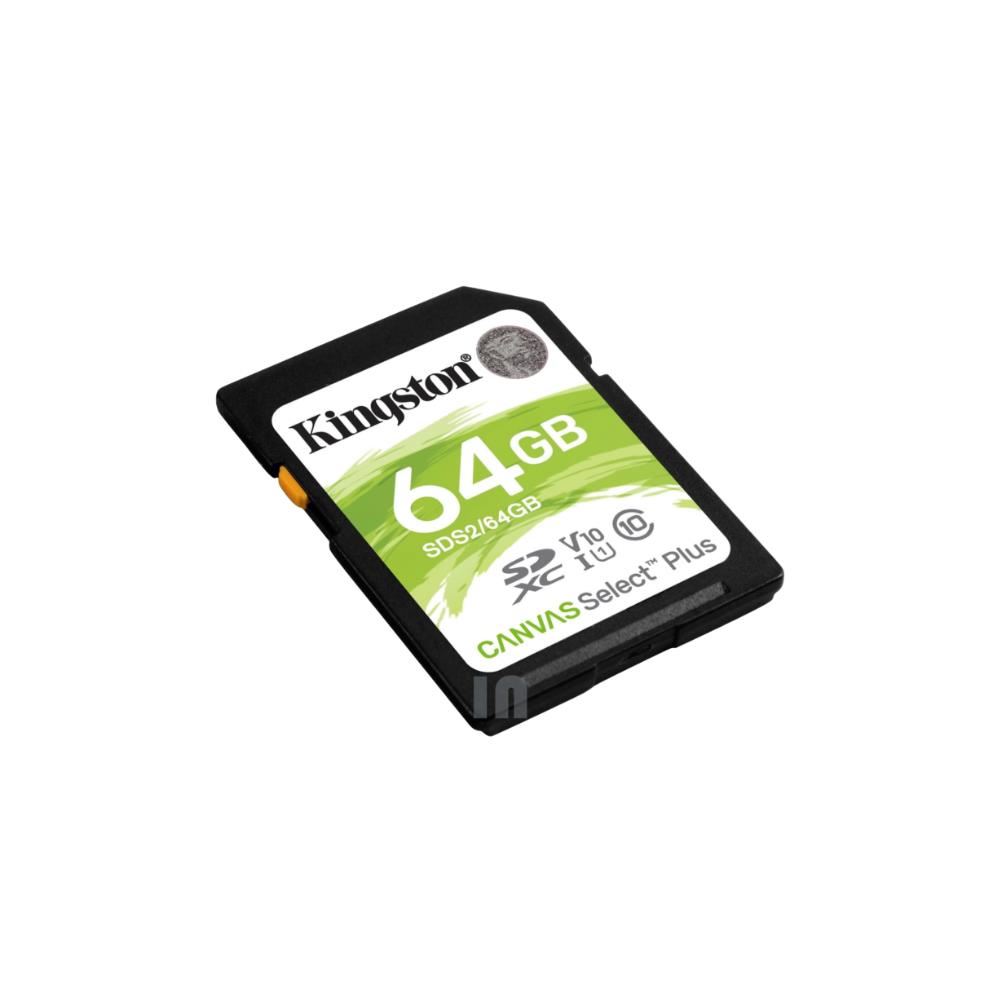 Tarjeta de Memoria SD Kingston Canvas Select Plus 64GB UHS-I 100MB/s